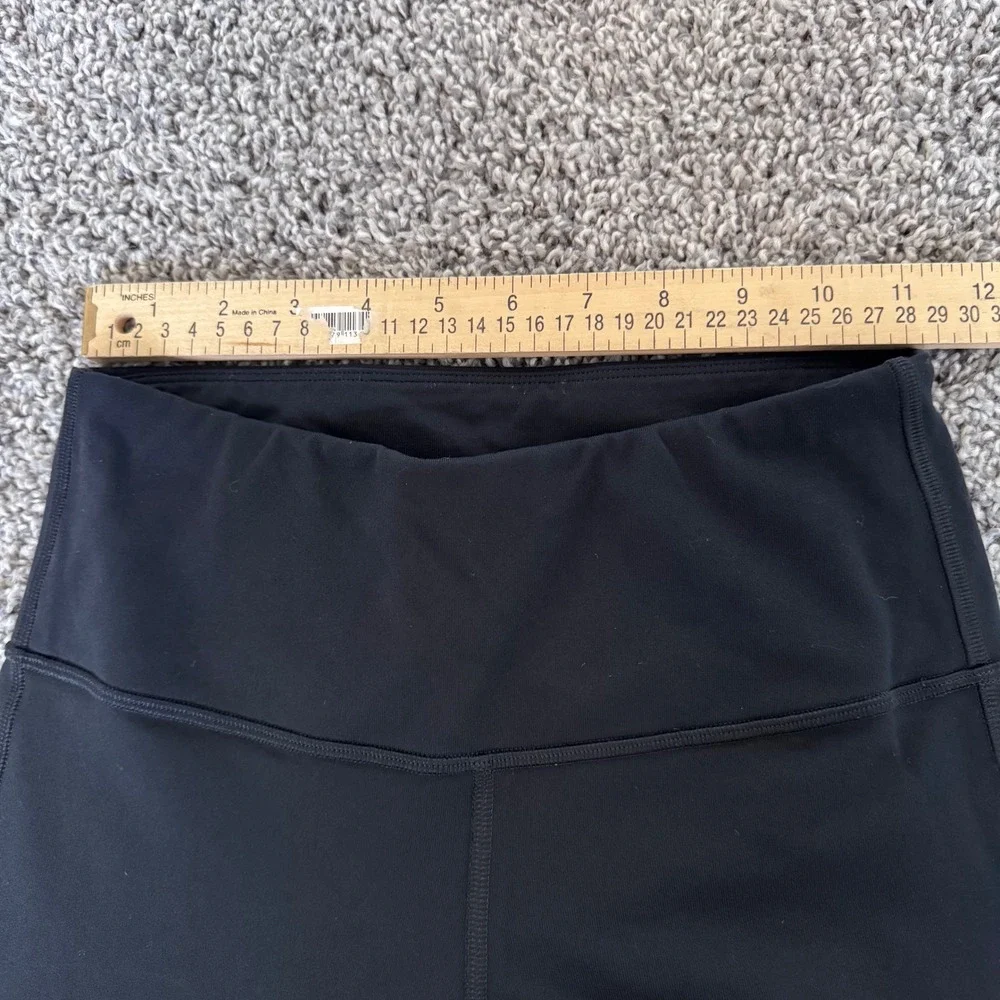 Athleta Textured Moto Ribbing Functional Ankle Zippers Women's XS Black Leggings